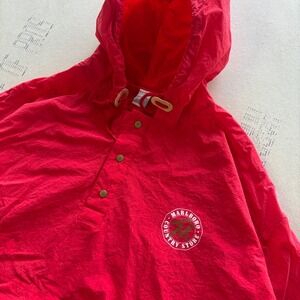 Vintage 90s Marlboro Country‎ Store Windbreaker Hoodie